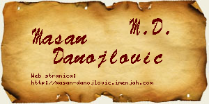 Mašan Danojlović vizit kartica